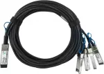 BlueLAN DEM-CB100Q28-4S28-3-BL 100GBASE-CR4 QSFP28 į 4x25GBASE-CR SFP28 at&scaron;akinis tiesioginio prijungimo kabelis, 3 m