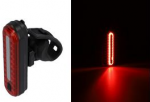 FISCHER Fahrrad-Akku-LED-Bremslicht, Stableuchte Premium-R&uuml;cklicht + Stop-Licht, 50 Lichter (25 leuchten - 1 St&uuml;ck (50641)