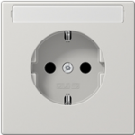 JUNG LS 1520 NA LG. Buchsen-Typ: CEE 7/3. Produktfarbe: Grau, Material: Duroplast. Eingangsspannung: 250 V, Stromst&auml;rke (maximal): 16 A (LS1520NALG)