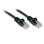 Lindy Basic - Patch-Kabel - RJ-45 (M) - bis - RJ-45 (M) - 3,0m - UTP - CAT 6 - gepresst, glatt - Schwarz (48194)