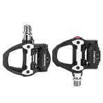 Rockbros P602 SPD-SL suderinami be užsegimų dviračių pedalai - juodi