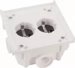 ABL Sursum 1632602 SCHUKO lizdų blokas, 4 vietų, 16A, IP44, juodas