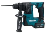 Makita HR140DSMJ 12V Max CXT be&scaron;epetėlis SDS-Plus perforatorius su 2x 4.0Ah baterijomis, įkrovikliu ir Makpac dėklu