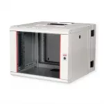ROLINE 19 colių sieninis stovas Pro 7U, 600x600 mm, dviejų dalių pasukamas, pilkas, IP20, 50 kg talpa