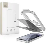 Grūdinto stiklo ekrano apsauga TECH-PROTECT Quick Set Spy+ Privacy, skirta Apple iPhone 12 / iPhone 12 Pro (2-Pack)