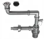 1-Bowl Sink Siphon with Click-Clack Plug 3.5 inch