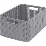 CURVER Style dėžė M 38,6x28,7x17 cm &scaron;viesiai pilkos spalvos rotango efektas 17L