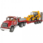 Bruder MACK Granite Low loader truck with JCB 4