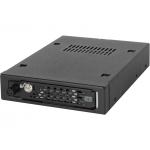 ICY DOCK - ToughArmor - EX - MB491SKL-B - 1x 2,5 Zoll  SAS/SATA SDD/HDD mit Sicherheitsschloss & Thumbscrew-Design in 3,5Zoll Einbauschacht - Vollmetall - L&uuml;fterlos - LED - SATA 6Gbit/s - bis 15 mm Bauh&ouml;he