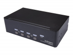 StarTech.com Port Dual DisplayPort KVM Switch - DP KVM Switch - 4K (60Hz) - KVM-/Audio-/USB-Switch - 4 x KVM/Audio/USB - 1 lokaler Benutzer - Desktop, an Rack montierbar (SV431DPDDUA2)