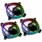 Aerocool Astro 12 Pro ARGB LED L&uuml;fter, 3er Pack inkl. Controller - 120mm