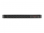 Logilink IP PDU Control Unit - Stromverteilungseinheit (Rack - einbauf&auml;hig) - Wechselstrom 110-240 V - Ethernet - Eingabe, Eingang IEC 60320 C20 - Ausgangsanschl&uuml;sse: 8 (8x IEC 60320 C13) - 1U - Schwarz (PDU8P01)