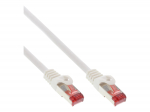 InLine - Patch-Kabel - RJ-45 (M) zu RJ-45 (M) - 50cm - SFTP, PiMF - CAT 6 - geformt, ohne Haken, verseilt - wei&szlig; (Packung mit 100) (B-76150W)