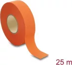 Delock Fabric Tape 25 m x 25 mm neply&scaron;ta, lipni juosta, oranžinė