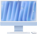 APPLE iMac Z1EP 59,62cm 23,5Zoll Standardglas M4 10C CPU/10C GPU/16C N.E. 16GB 256GB SSD Gbit Eth MM NumKey TID DE Blau (Z1EP-MWV13D/A-07CCB3)