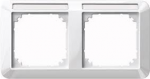 MERTEN Rahmen 2-fach waagerecht 387219 1-M Beschriftungstr&auml;ger polarweiss 38721 387219 (387219)