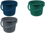 keeeper Putzeimer mika eco, rund, 5 Liter, grau Farbe: eco-grey, aus 100% Recyclingkunststoff, ergonomisch - 1 St&uuml;ck (1170513800000)