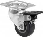 ROADINGER Lenkrolle 50mm grau mit Bremse (30004016)