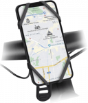 SBS Silikon-Handyhalterung bis 6.5'' f&uuml;r Fahrrad/E-Scooter schwarz