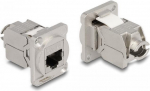 Delock - D-Type - Netzwerk-Unterputzdose - RJ 45 - 1 Netzwerkdose - Schwarz