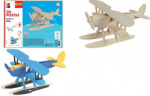 Marabu KiDS 3D Puzzle Wasserflugzeug, 28 Teile Holzbausatz, vorgestanzte Teile aus Sperrholz, zum Stecken - 1 St&uuml;ck (0317000000002)