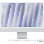 iMac Z1E2 59.62cm 23.5Zoll Standardglas M4 8C CPU/8C GPU/16C N.E. 16GB 256GB SSD Gbit Eth MM MaKey DE Silber