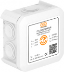 Obo Bettermann TD-2D-V. AC-Steckertypen: Terminal, Nominale Eingang Spannung: 125 V, Nominale Stromabgabe: 0,5 A. Produktfarbe: Wei&szlig;, Material: Kunststoff, &Uuml;berspannungsschutz-Funktionen: Modem, Netzwerk. Gewicht: 95 g, Breite: 90 mm, Tiefe: 53,7 mm. ...
