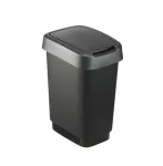 Rotho Twist 25 L stačiakampis polipropileninis sandėliavimo konteineris &mdash; 25 L, 476&times;333&times;252 mm, juodas