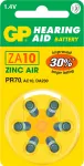 Vienkartinė baterija GP Batteries Hearing Aid ZA10 (6 vnt.)