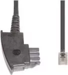 Telefono laidas e+p T 36 6 m permatomas juodas