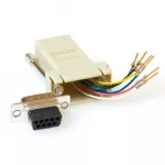 ACT montuojamas sunkiasvoris adapteris RJ-45 lizdas į 9 kontaktų D-Sub lizdą