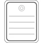 Kainų etiketės HERMA 6820 40x50 mm su kilpele 1000 vnt