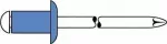 Aklasis kniedė GESIPA 6310478 Plienas/Plienas 4&times;12 mm plok&scaron;čia galvute, skirta 6,5&ndash;8,5 mm