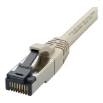 Synergy21 RJ45 patch kabelis CAT8.1 2000MHz, 1,0 m, pilkas, S-STP (S/FTP), TPE/LSZH (SuperFlex), AWG26