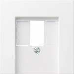 GIRA Abdeckung TAE-Steckdose System 55, Standard 55, E2, Event, Event Klar, Event Opak, Esprit, ClassiX Sauber-Wei&szlig; (gl (027603)