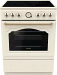 Gorenje GECS6B70CLI Laisvai pastatoma viryklė su keramine kaitlente, smėlio spalvos