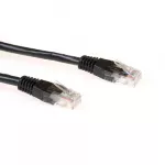 ACT Black 10 metrų U/UTP CAT6A jungiamasis kabelis su RJ45 jungtimis