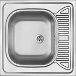 DEANTE 1-Bowl Stainless Steel Kitchen Sink with Drainer - Overlay Mount - 780 x 435 mm