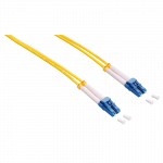 LogiLink - Patch-Kabel - LC Single-Modus (M) bis LC Single-Modus (M) - 1 m - Glasfaser - Duplex - 9/125 Mikrometer - OS2 - halogenfrei - Gelb