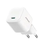 Joyroom TCG08 (JR-TCG08) GaN kelioninis įkroviklis, USB-C, 20W, PD 3.0, QC 3.0, baltas