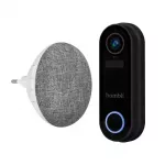 I&scaron;manusis durų skambutis Hombli Pack juodas/baltas IP65 belaidis 1080p