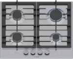 Bosch Serie 6 PCP6A5I90 dujinė kaitlentė, nerūdijantis plienas, įmontuojama, 60 cm, 4 zonos