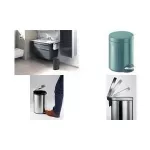 DURABLE metalinė pedalų &scaron;iuk&scaron;liadėžė apvali 5 L sidabrinė 341058