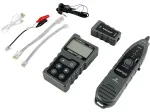 UTP/STP kabelių testeris A-LAN NI057 su PoE aptikimu, kabelio ilgio matavimu, RJ-45 palaikymu, LCD ir LED indikatoriais