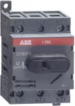 ABB OT80F3 &ndash; 3P &ndash; prijungtas &ndash; juodas &ndash; IEC 60947-3 / UL 508 / CSA C22.2 Nr. 14 &ndash; 600 V &ndash; 52,5 mm