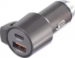 Voltcraft VC-CPS-45W automobilinis USB įkroviklis 45 W, 2 i&scaron;ėjimai (USB-A, USB-C), 3 A