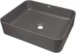 DEANTE Granite Countertop Washbasin Black 620x440mm