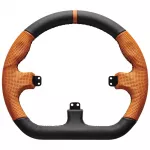 Asetek SimSports GT Rim Closed D vairas odinis oranžinis
