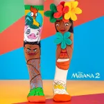 MADMIA Vaiki&scaron;kos kojinės iki kelių Vaiana Moana 2 gėlės 3D Maui Disney / Md026