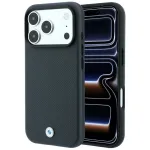 BMW Sign Kevlar Metal Logo dėklas su MagSafe, skirtas iPhone 18 Pro Max / 17 Pro Max, antracito spalvos